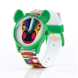 LEITMOTIV X Q&Q Smile Solar Design - Duurzaam Horloge Zebra Colours - 42mm