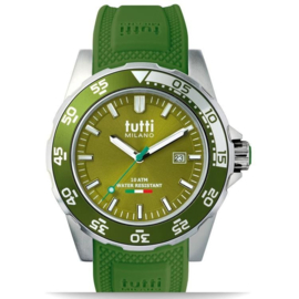 Tutti Milano Corallo Horloge Groen Large 42mm