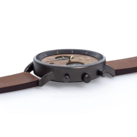 Kerbholz Herbert Houten Horloge Walnut Black Tobacco 42mm