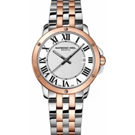 Raymond Weil Tango Herenhorloge Rose Staal Saffier 42mm