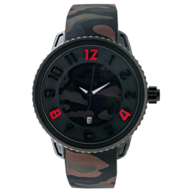 Tendence Gulliver Camouflage Horloge Dark 10 ATM L