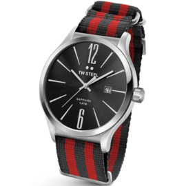 TW Steel TW1320 Slim Line Red Bond NATO Horloge 45mm