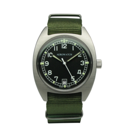 Aerowatch Militairy G-10 Field Watch Swiss Made Horloge 36mm