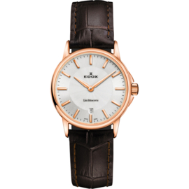 Edox Les Bémonts Swiss Quartz Rose Gold Damenuhr - 28mm