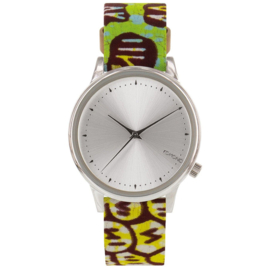 Vlisco x Komono Capsule Collection Estelle Silver Dameshorloge 36mm