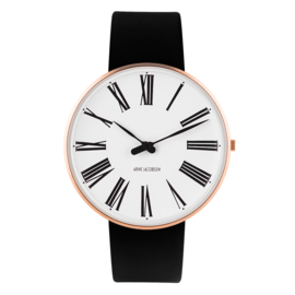 Arne Jacobsen Roman Horloge Large Rose Goud 53312-2001RP - 40mm