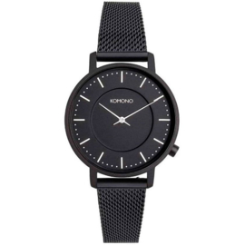 Komono Harlow Black Mesh Dameshorloge 36mm