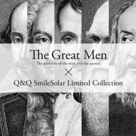 Q&Q Smile Solar The Great Men: William Shakespear Limited Edition Horloge 40mm