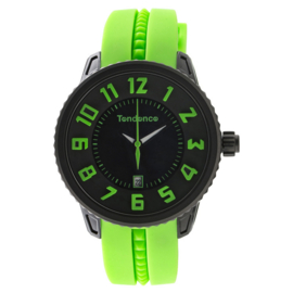 Tendence Gulliver Funky Horloge Black Green 10ATM L