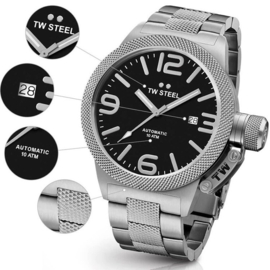 TW Steel CB6 Canteen Bracelet XL Automatic Uhr 50mm