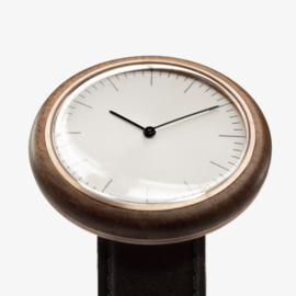 Auteur Watches Revolution III - Swiss Made Herrenuhr Holz Leder Braun 43mm