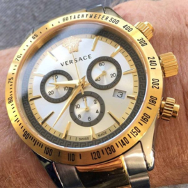 Versace Chrono Classic Herenhorloge Saffier 44 mm