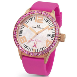 HorlogeOUTLET Marc Coblen MC45PR2 Pink Ribbon Rose Horloge 45mm aanbieding