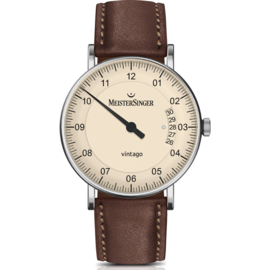 Meistersinger Vintago Horloge Automaat Ivoor VT903 - 38mm