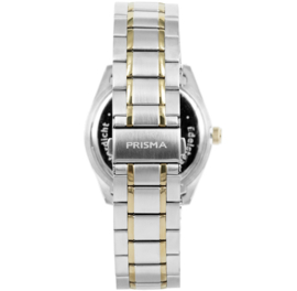 Prisma Herenhorloge Bicolor Edelstaal Datum 41mm