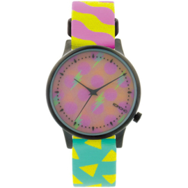 Komono x Happy Socks Estelle Pop 3D Wijzerplaat Dameshorloge 36mm