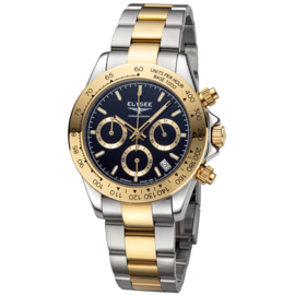 Elysee Sport Chrono Ceramic 80604 Chronograaf Horloge 40mm