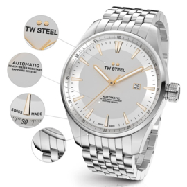 TW Steel ACE332 ACE Aternus Automatic Swiss Made Horloge 45mm