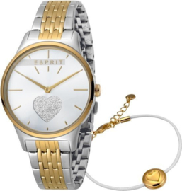 Esprit Love Gold/Silver Set horloge 34 mm