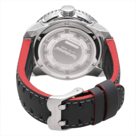 Tendence Swiss Made Chrono Uhr Grey Red 10ATM XXL