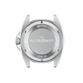 Meistersinger Metris Horloge Automaat Opaline Silver - 38mm