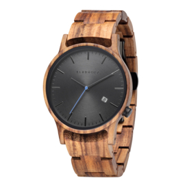 Kerbholz Gustav Houten Herenhorloge Zebranowood 40mm