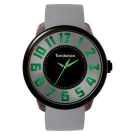 Tendence Fantasy Horloge Grey & Green XXL