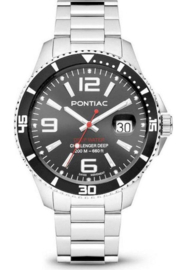 Pontiac Deep Water Swiss Made Staal Duikhorloge 20ATM 43mm