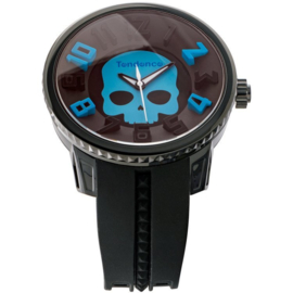 Tendence Gulliver Hydrogen Skull Horloge Zwart XXL
