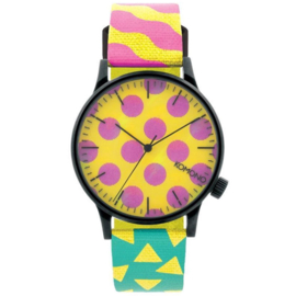 Komono x Happy Socks Winston Pop 3D Wijzerplaat Herenhorloge 42mm