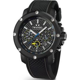 TW Steel Grandeur Tech VR46 Valentino Rossi Chrono Uhr 48mm