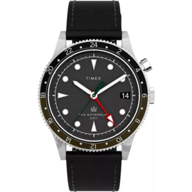 Timex Waterbury Traditional GMT Herenhorloge TW2V28700 - 39mm