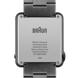 Braun Prestige Digital  Horloge 37 x 42mm Zwart - BN0106BKBTG