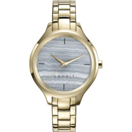 Esprit Garden Street Gold Tone Damenuhr 34 mm