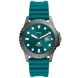 Fossil Herenhorloge Blue Dive - Blauwgroen FS5995 42mm