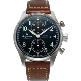 Alpina Startimer Pilot Automatic Chronograph Swiss Made Horloge 44mm
