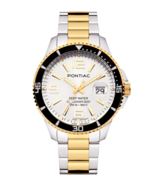 Pontiac Deep Water Swiss Made Bicolor Duikhorloge 20ATM 43mm