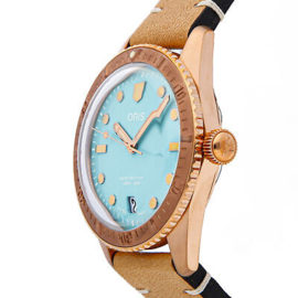 Oris Divers Sixty-Five Cotton Candy Bronze Blue Unisex Horloge 38mm