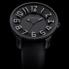 Tendence Gulliver Slim Horloge All Black 10ATM XL