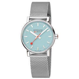 Mondaine Evo2 Lady Dusk Blue Spoorweghorloge 36 mm