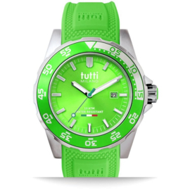 Tutti Milano Corallo Horloge Lichtgroen Large 42mm