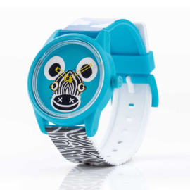 LEITMOTIV X Q&Q Smile Solar Design - Duurzaam Horloge Zebra - 42mm