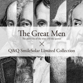 Q&Q Smile Solar The Great Men: Galileo Galilei Limited Edition Horloge 40mm