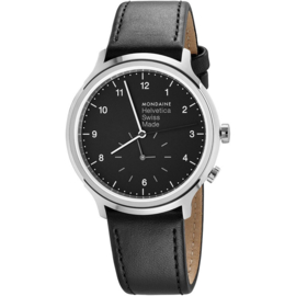 Mondaine Helvetica Regular Dual Time Uhr 40 mm