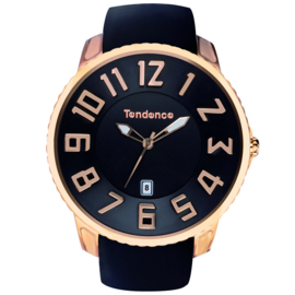 Tendence Gulliver Slim Uhr Rose Black 10ATM XL