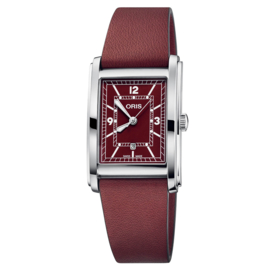 Oris Rectangular Red Automatic Date Tank Uhr 25.5 x 38 mm