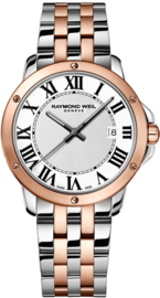 Raymond Weil Tango Herenhorloge Rose Staal Saffier 42mm