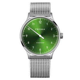 Prisma Design 'Einzeiger' Eenwijzerhorloge Groen 40mm