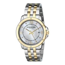 Raymond Weil Tango Damenuhr Gold Stahl Diamanten 28mm