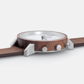 Kerbholz Franz Houten Herenhorloge Walnut Tobacco XL 45mm